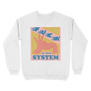 Alternative view of F*ck The System - The Peach Fuzz Unisex Crewneck Sweatshirt