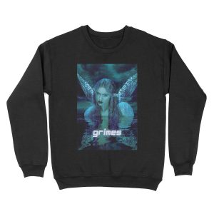 fairie blue green grimes design Unisex Crewneck Sweatshirt