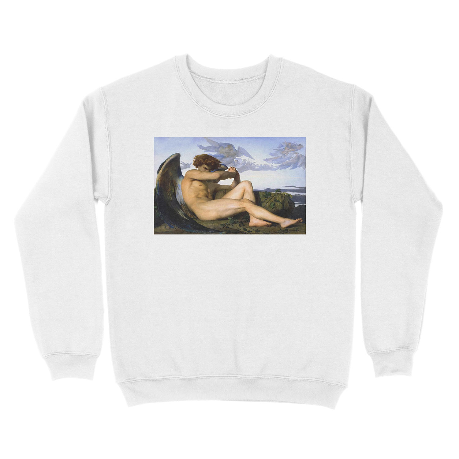 Fallen Angel Alexandre Cabanel Unisex Crewneck Sweatshirt - Image 2