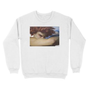 Alternative view of Fallen Angel by Alexandre Cabanel Unisex Crewneck Sweatshirt