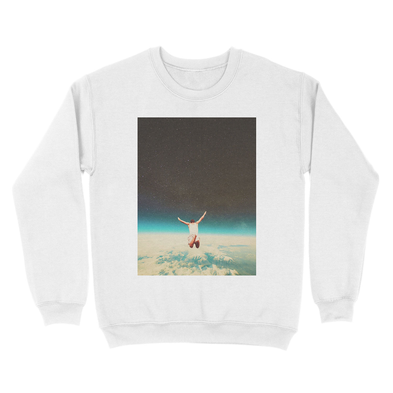 Falling with a hidden smile Unisex Crewneck Sweatshirt - Image 2