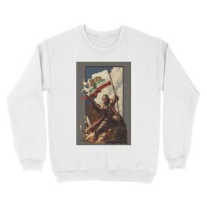 Alternative view of Fallout NCR Ranger Flag Fan Art Unisex Crewneck Sweatshirt