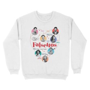 Alternative view of Falsettos Unisex Crewneck Sweatshirt