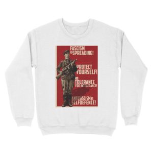 Alternative view of Fascism is Spreading! Protect yourself! Unisex Crewneck Sweatshirt