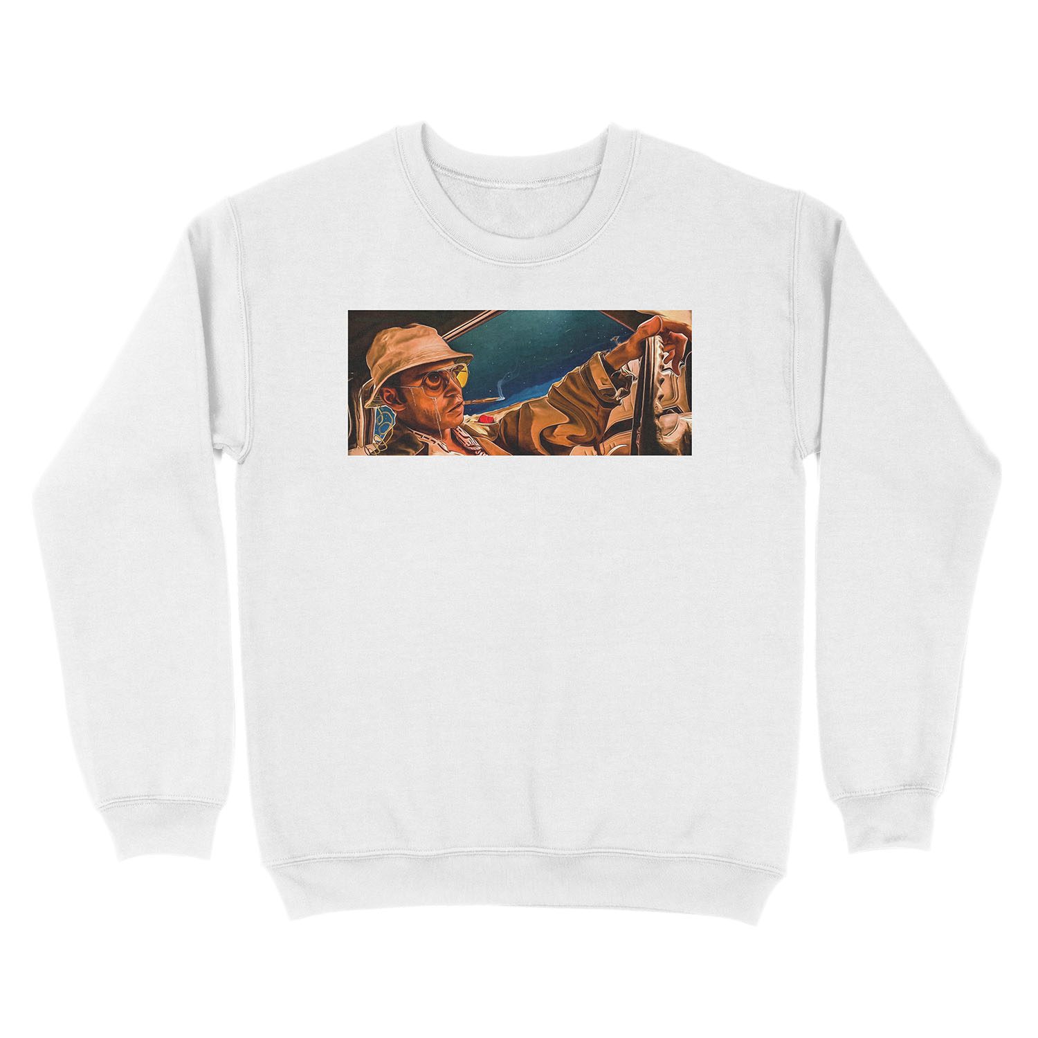 fear and loathing print Unisex Crewneck Sweatshirt - Image 2