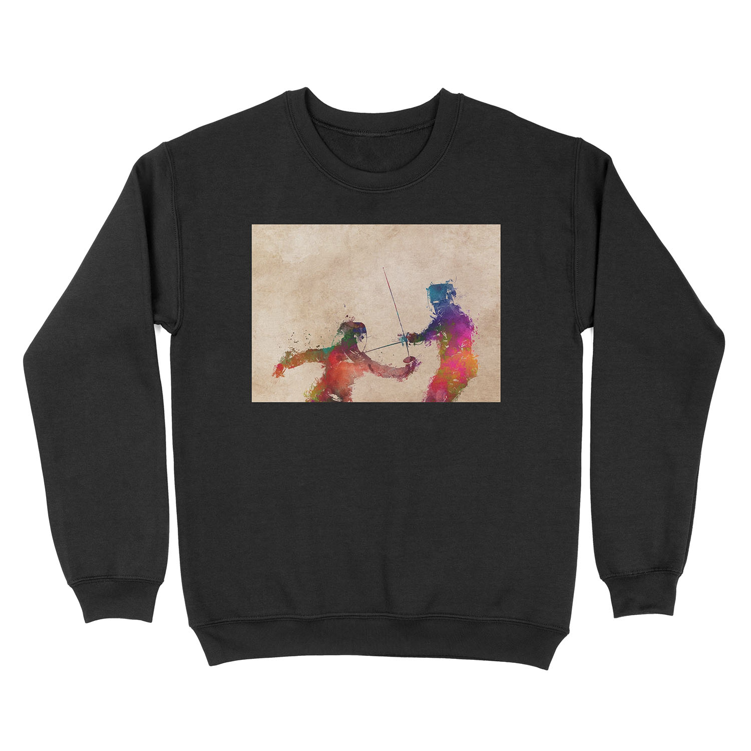 Fencing sport art #fencing Unisex Crewneck Sweatshirt