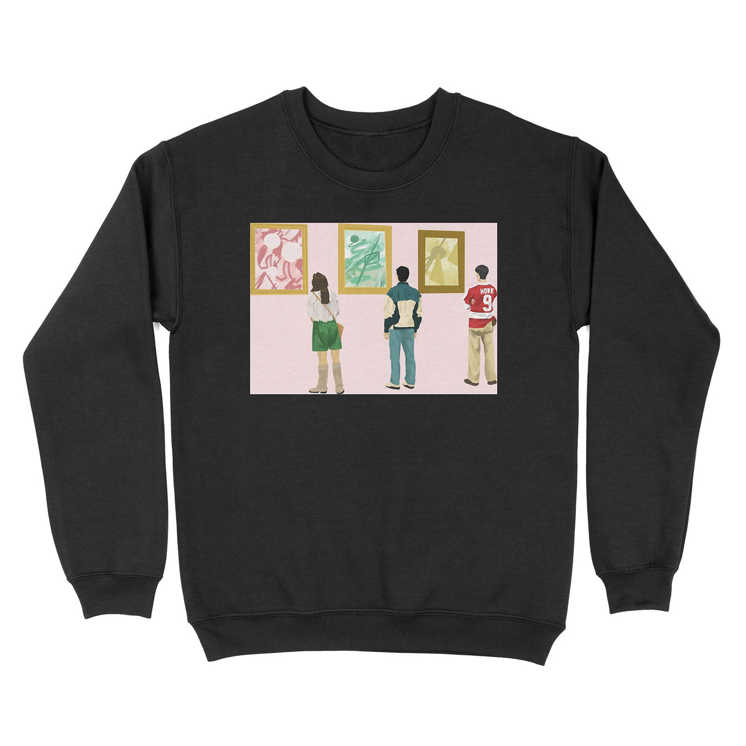 Ferris Bueller at the Art Museum Unisex Crewneck Sweatshirt