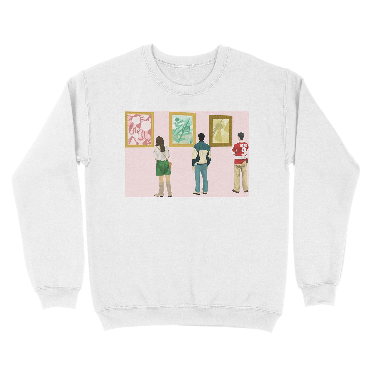 Ferris Bueller at the Art Museum Unisex Crewneck Sweatshirt - Image 2