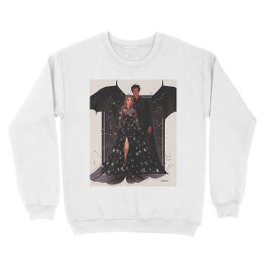 Alternative view of Feyre and Rhysand fanart. Unisex Crewneck Sweatshirt