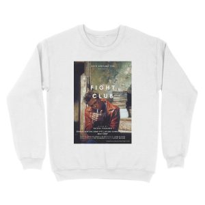 Alternative view of FIGHT CLUB BRAD PITT POSTER Unisex Crewneck Sweatshirt