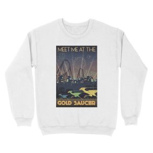 Alternative view of Final Fantasy VII Gold Saucer Travel Unisex Crewneck Sweatshirt
