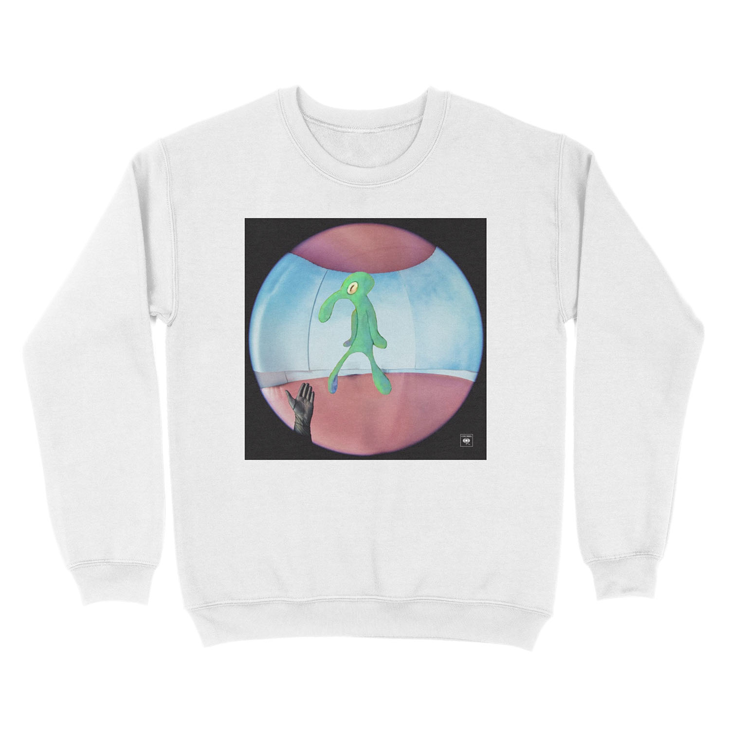 fine line but it's squidward Unisex Crewneck Sweatshirt - Image 2