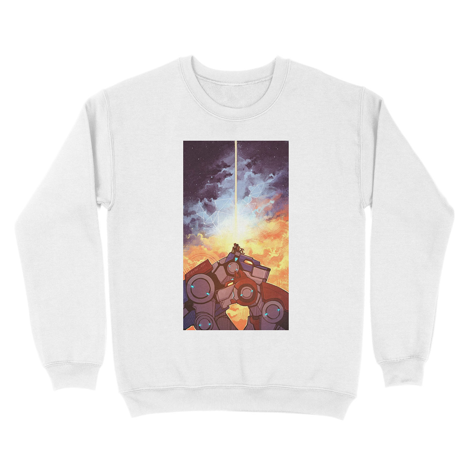 Fire and Ice Unisex Crewneck Sweatshirt - Image 2