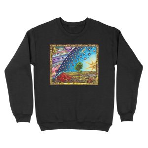Flammarion Woodcut Flat Earth Design 2017 Unisex Crewneck Sweatshirt