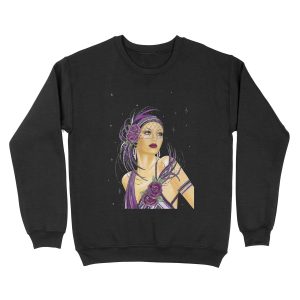 FLAPPER : Vintage 1930 Art Deco Print Unisex Crewneck Sweatshirt
