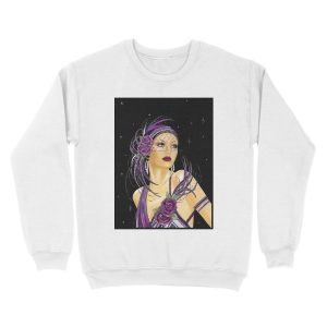 Alternative view of FLAPPER : Vintage 1930 Art Deco Print Unisex Crewneck Sweatshirt