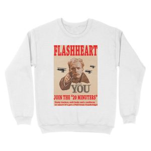 Alternative view of FLASHHEART WANTS YOU Unisex Crewneck Sweatshirt