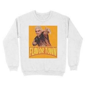 Alternative view of FLAVOR TOWN USA - GUY FlERl Unisex Crewneck Sweatshirt