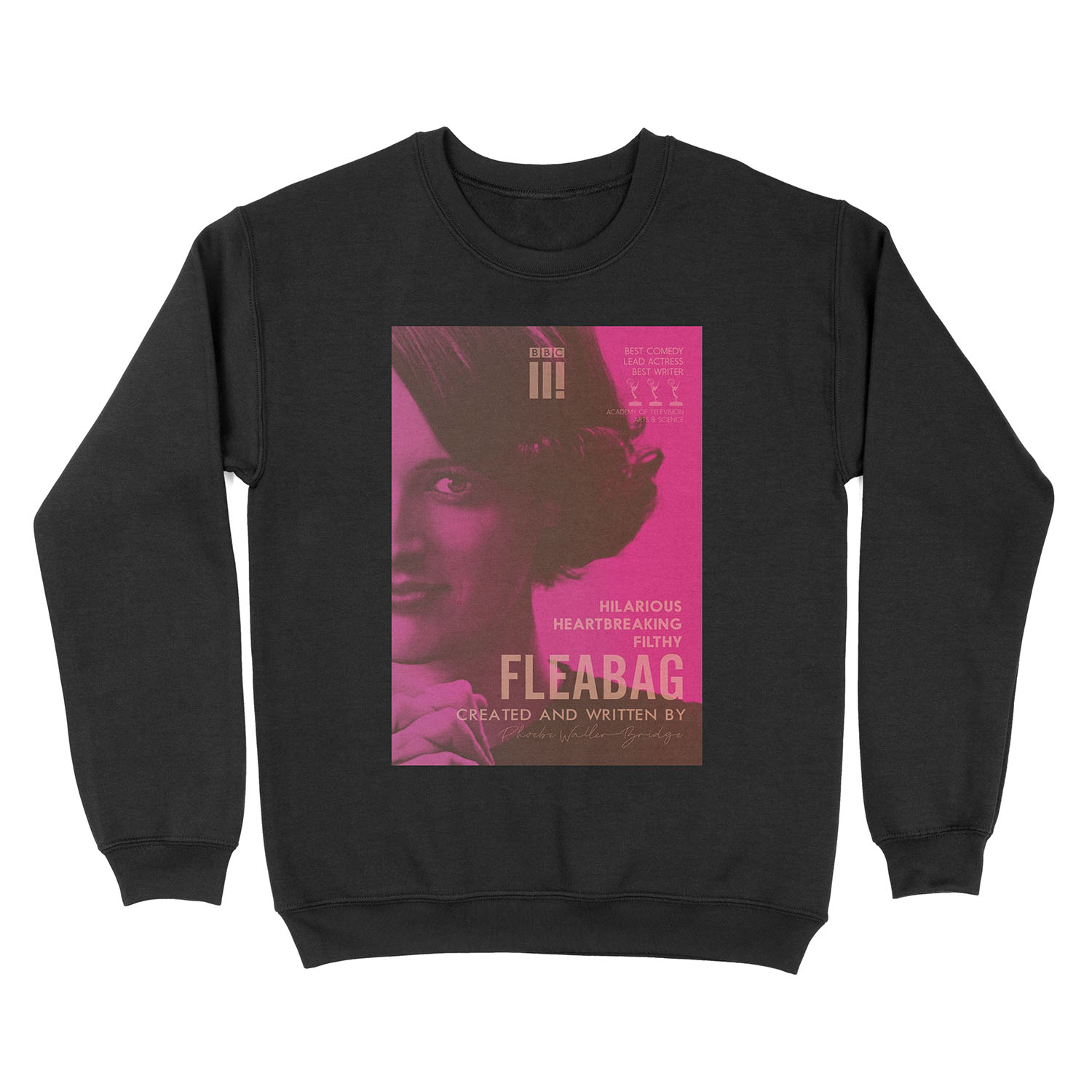 Fleabag, Phoebe Waller-Bridge, british comedy show, alternative poster Unisex Crewneck Sweatshirt