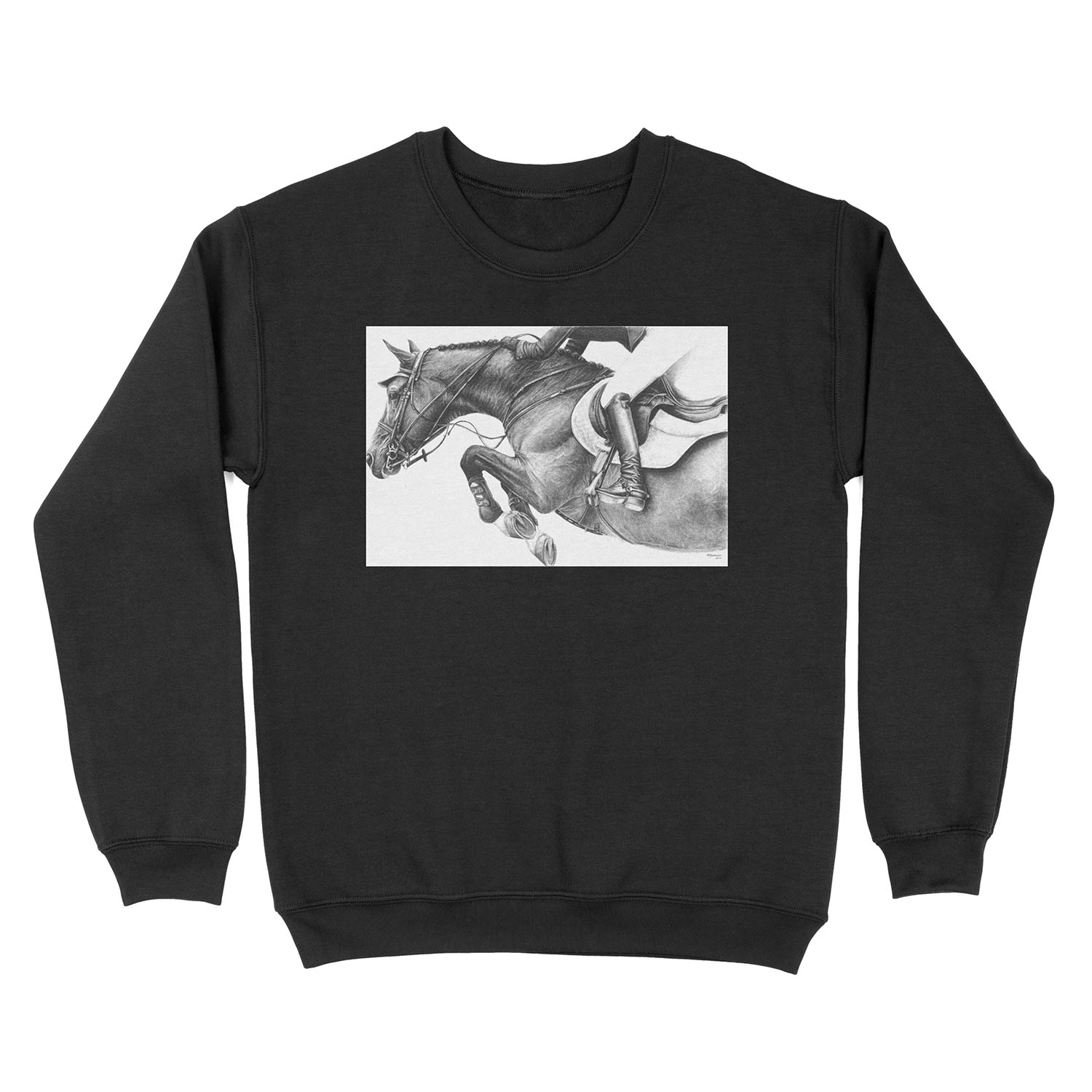 Flick - Showjumping Horse Unisex Crewneck Sweatshirt