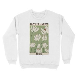 Alternative view of Flower market Unisex Crewneck Sweatshirt