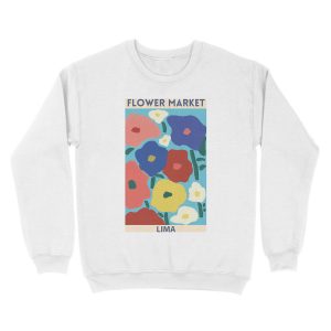 Alternative view of Flower Market - Lima Unisex Crewneck Sweatshirt
