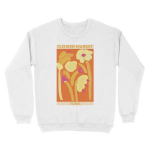 Alternative view of Flower Market -Tunis Unisex Crewneck Sweatshirt