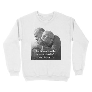 Alternative view of For the legend John R. Lewis Unisex Crewneck Sweatshirt