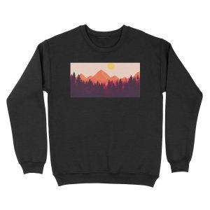 Forest Mountain Horizon Unisex Crewneck Sweatshirt