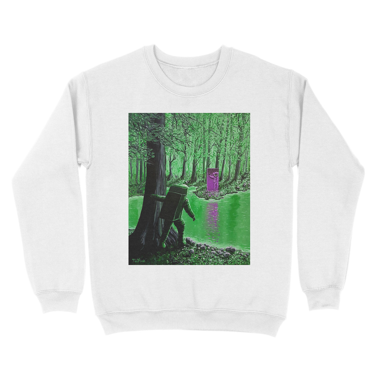 Forest Of Illusion #1 Unisex Crewneck Sweatshirt - Image 2
