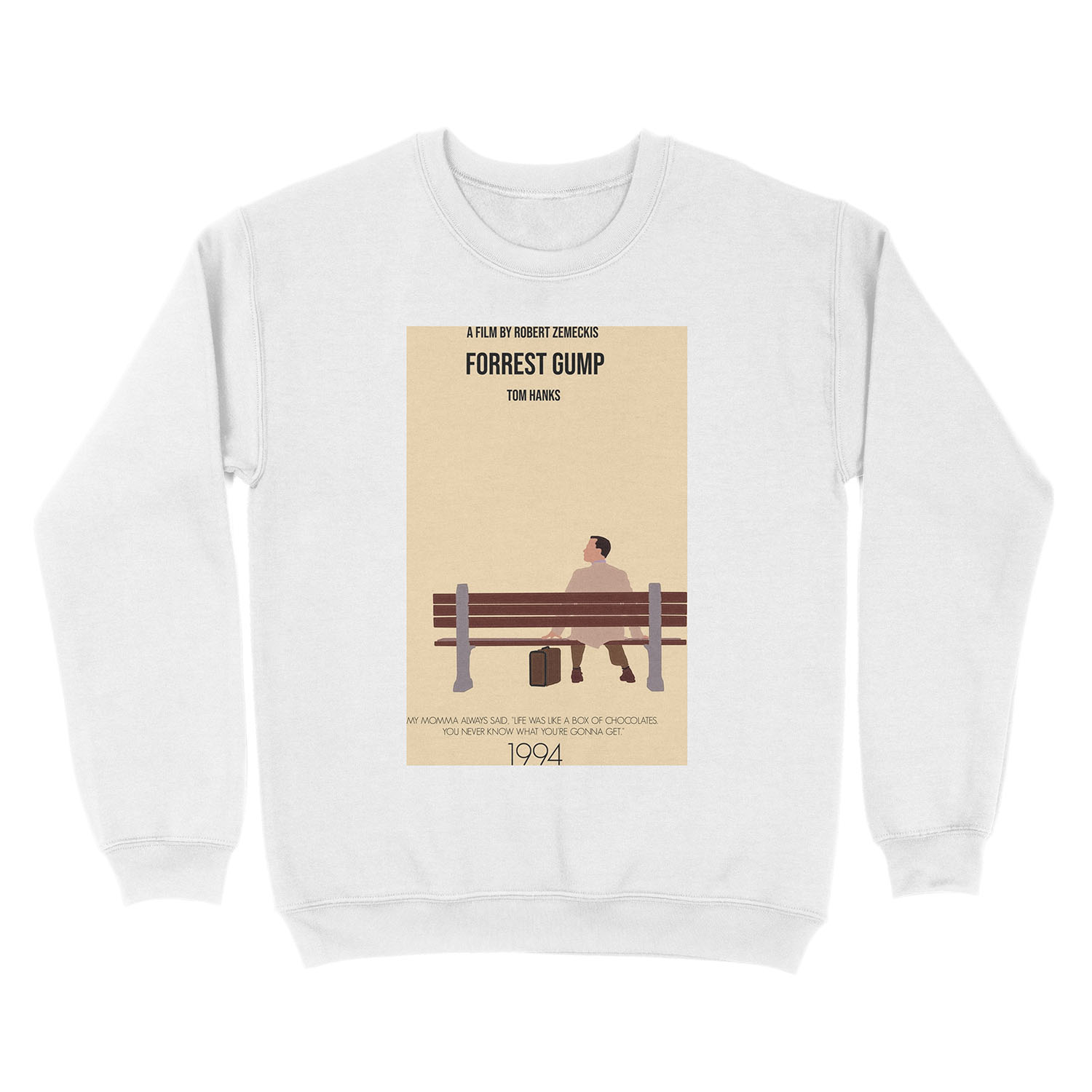 Forrest Gump Minimalist Movie Unisex Crewneck Sweatshirt - Image 2