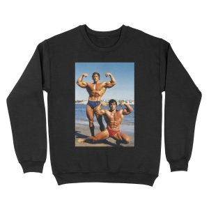 Franco and Arnold on the Beach Unisex Crewneck Sweatshirt