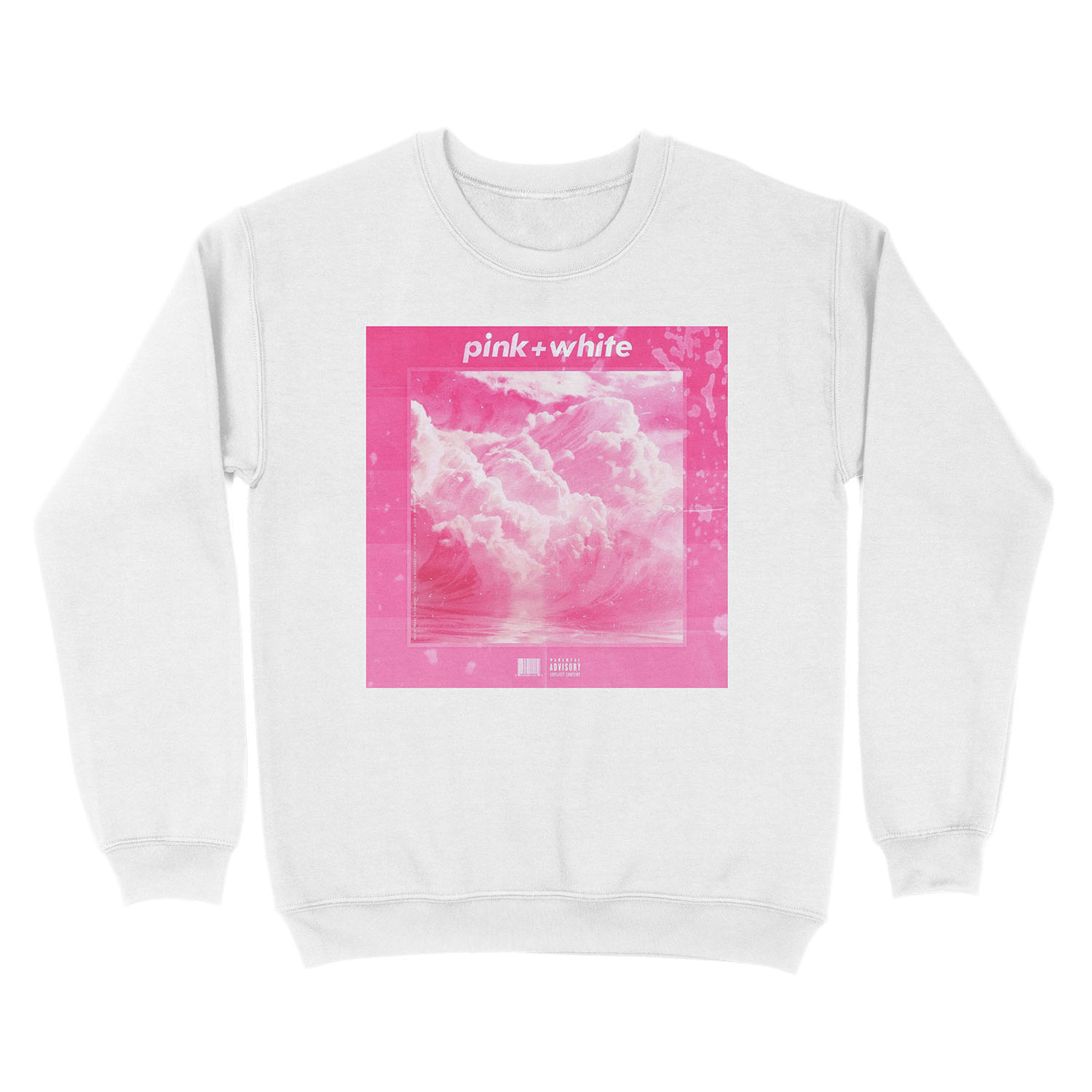 Frank O - Blonde - Pink & White Unisex Crewneck Sweatshirt - Image 2