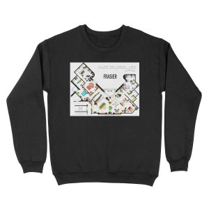 Frasier Apartment Floorplan Unisex Crewneck Sweatshirt