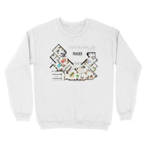 Alternative view of Frasier Apartment Floorplan Unisex Crewneck Sweatshirt