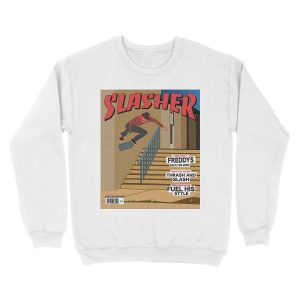 Alternative view of Freddy Slasher Mag Cover Unisex Crewneck Sweatshirt