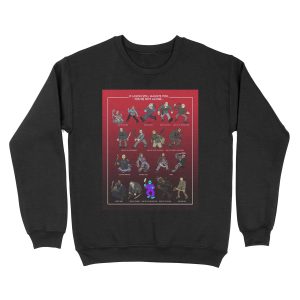 Friday the 13th All Jasons Unisex Crewneck Sweatshirt
