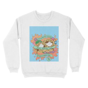 Alternative view of Friends, Waffles, Work. (Parks and Rec) Unisex Crewneck Sweatshirt