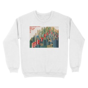 Alternative view of Fritz Lang Metropolis 1927 Sci Fi Film Vintage Movie Unisex Crewneck Sweatshirt