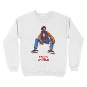 Alternative view of Fuck The World Unisex Crewneck Sweatshirt