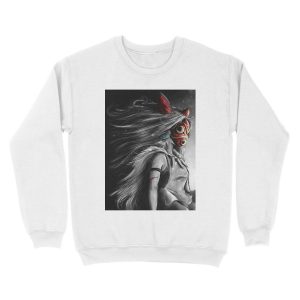 Alternative view of Fury of the Princess Anime Digital Painting Unisex Crewneck Sweatshirt