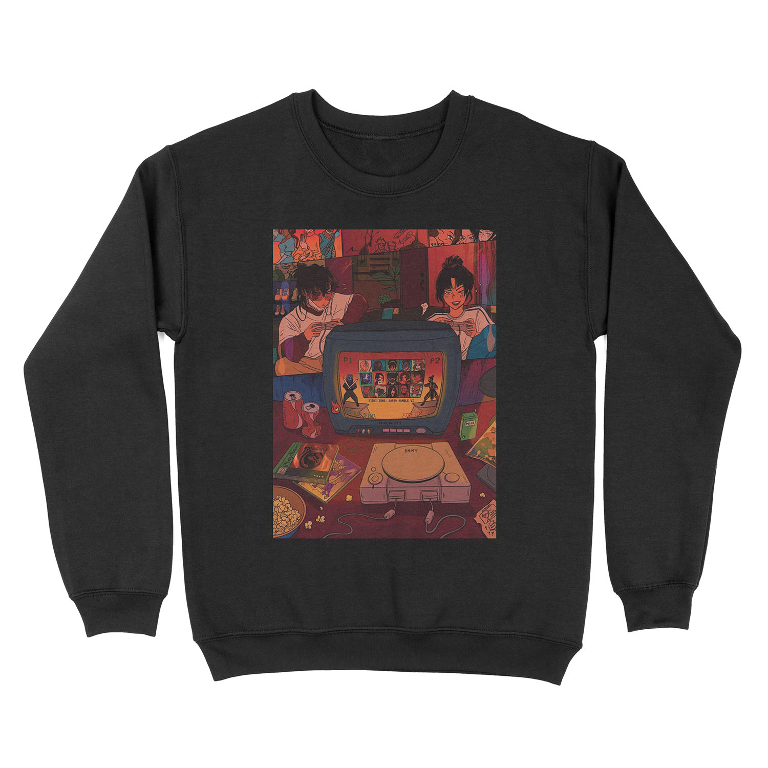 game night - zuko & azula Unisex Crewneck Sweatshirt