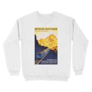 Alternative view of Garmisch Partenkirchen...Bayerische Zugspitzbahn Unisex Crewneck Sweatshirt