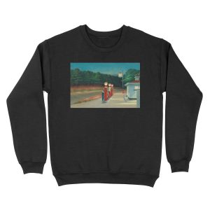 Gas, 1940 by Edward Hopper Unisex Crewneck Sweatshirt