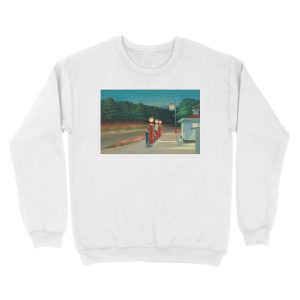 Alternative view of Gas, 1940 by Edward Hopper Unisex Crewneck Sweatshirt
