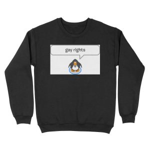 gay rights penguin Unisex Crewneck Sweatshirt