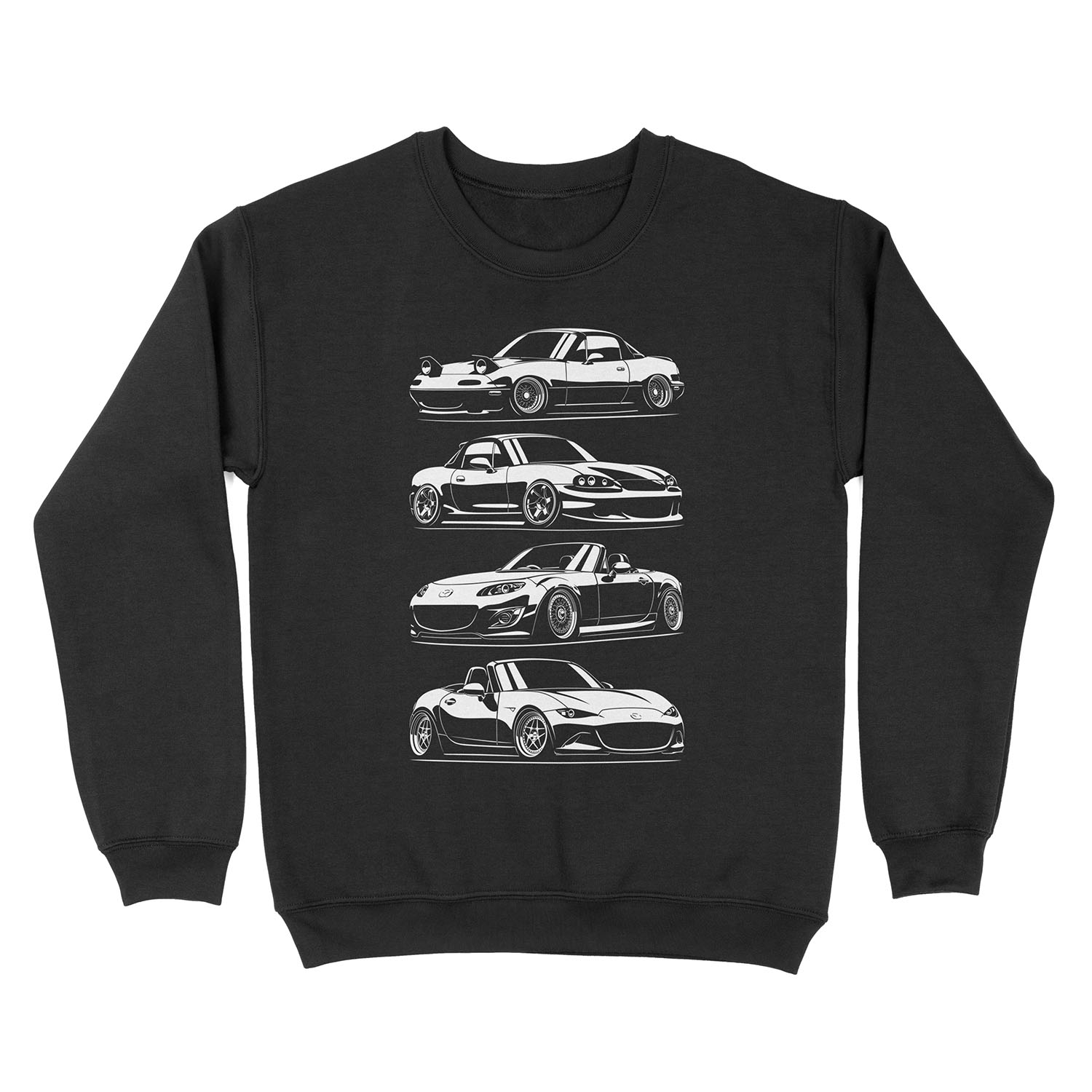 Generations. MX5 Miata Unisex Crewneck Sweatshirt
