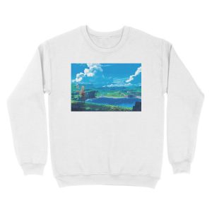 Alternative view of Genshin Impact Landscape Paimon Game 2020 Unisex Crewneck Sweatshirt