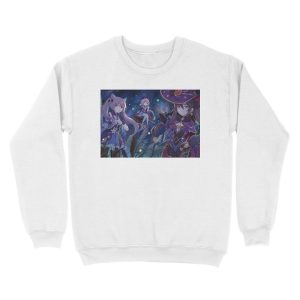 Alternative view of Genshin Impact Magical Anime Girls (Game 2020) Unisex Crewneck Sweatshirt