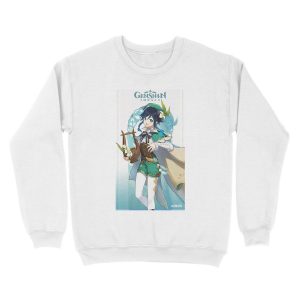 Alternative view of Genshin Impact Venti Unisex Crewneck Sweatshirt
